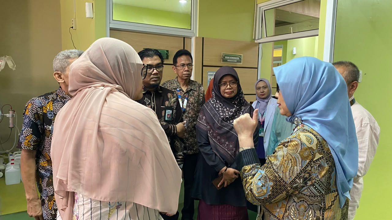 LAM-PTKes Tinjau RS UNAND pada Asesmen Lapangan Prodi Penyakit  Dalam Program Subspesialis FK Unand